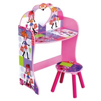 Masuta de toaleta Fashion Girl cu scaunel din lemn MDF Liberty House Toys OnlyToys Masuta de toaleta Fashion Girl cu scaunel din lemn MDF Liberty House Toys OnlyToys